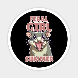 Feral Girl Summer Magnet